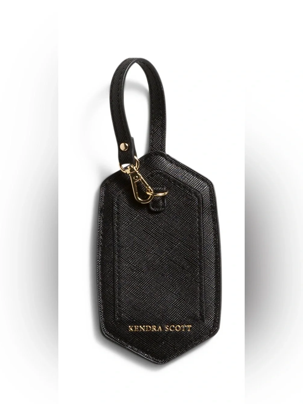 Kendra Scott Pebbled Leather Luggage Tag - Picture 2 of 7